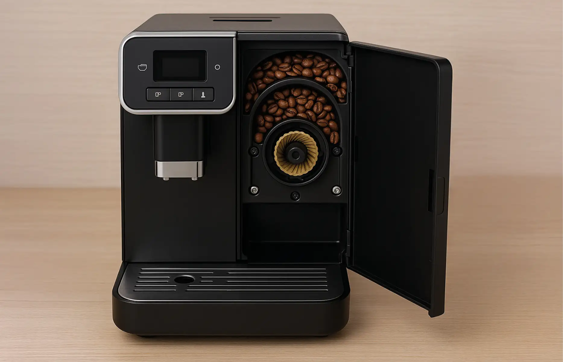 Kaffeemaschine Mahlwerk ki-generiert