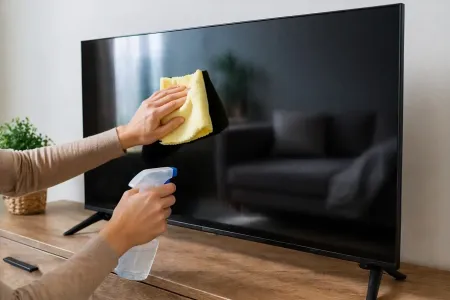 Fernseher reinigen ki-generiert