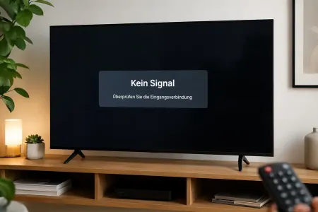 Fernseher zeigt kein Kanal ki-generiert