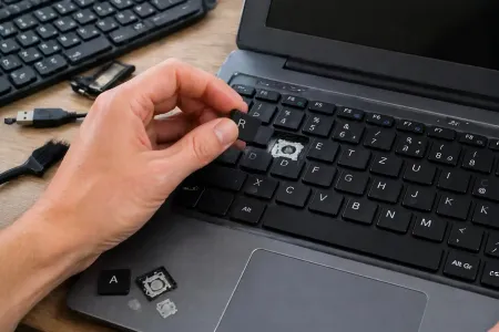 Laptop Tastatur defekt ki-generiert
