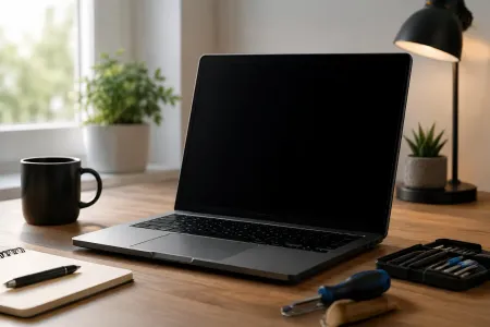 Laptop bleibt dunkel ki-generiert