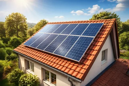 Solaranlage auf dem Dach ki-generiert
