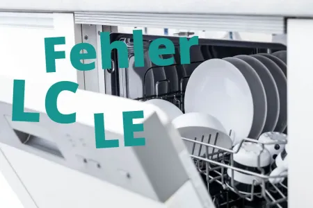 Samsung Spülmaschine LE LC wird angzeigt