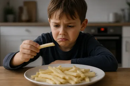 unzufrieden mit Pommes ki-generiert