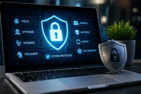 PC und Laptop vor Viren schützen ki-generiert