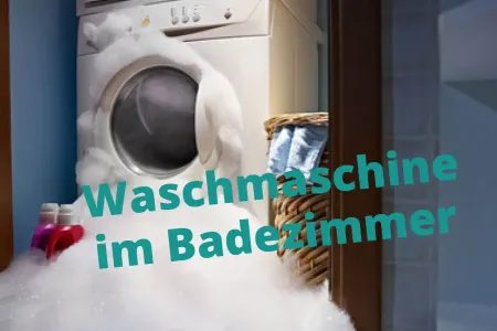 Waschmaschine im Badezimmer