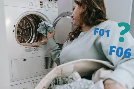 HiSense Waschmaschine Fehlermeldung F01 und F06