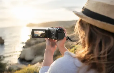 Camcorder Urlaubsfeeling ki-generiert
