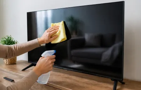 Fernseher reinigen ki-generiert