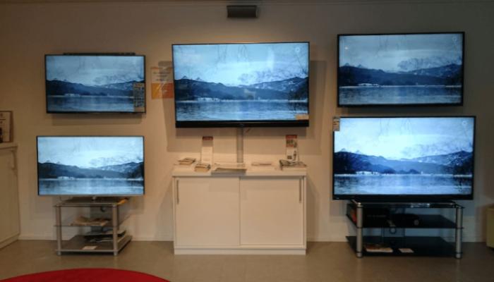 Fernseher Ausstellung
