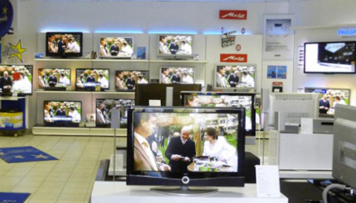 Fernseher Ausstellung