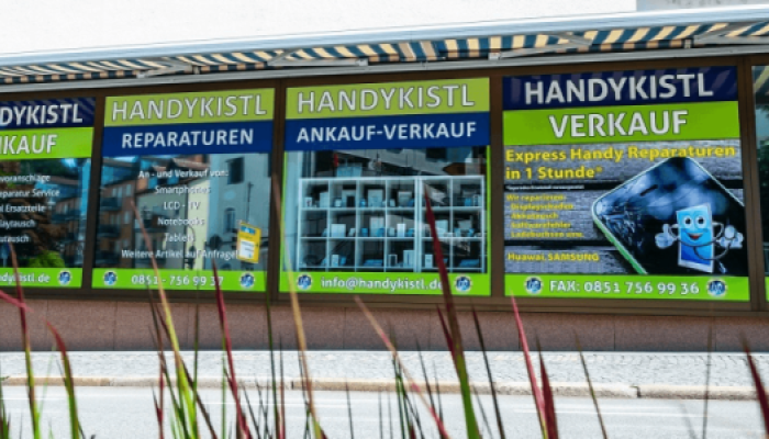 Handykistl Schaufenster