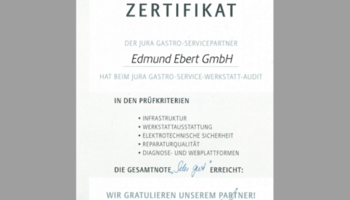 Zertivikat Jura