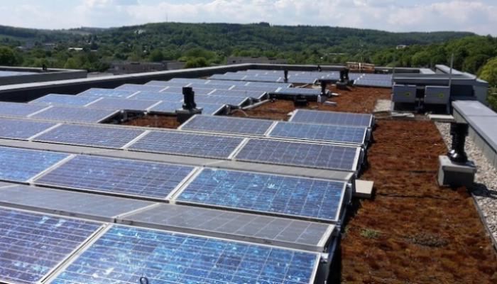 Solaranlage auf dem Dach