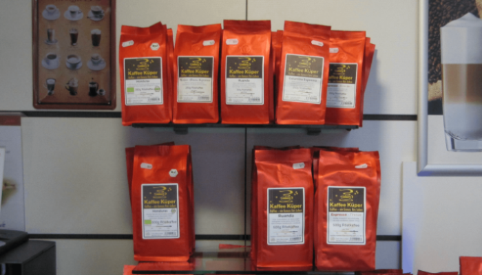 Kaffeebohnen Ausstellung
