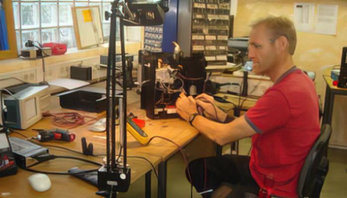 Techniker am Arbeiten