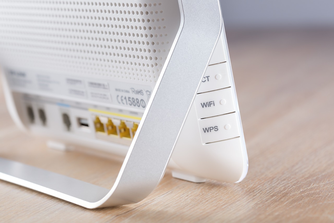 Weißer WLAN Router
